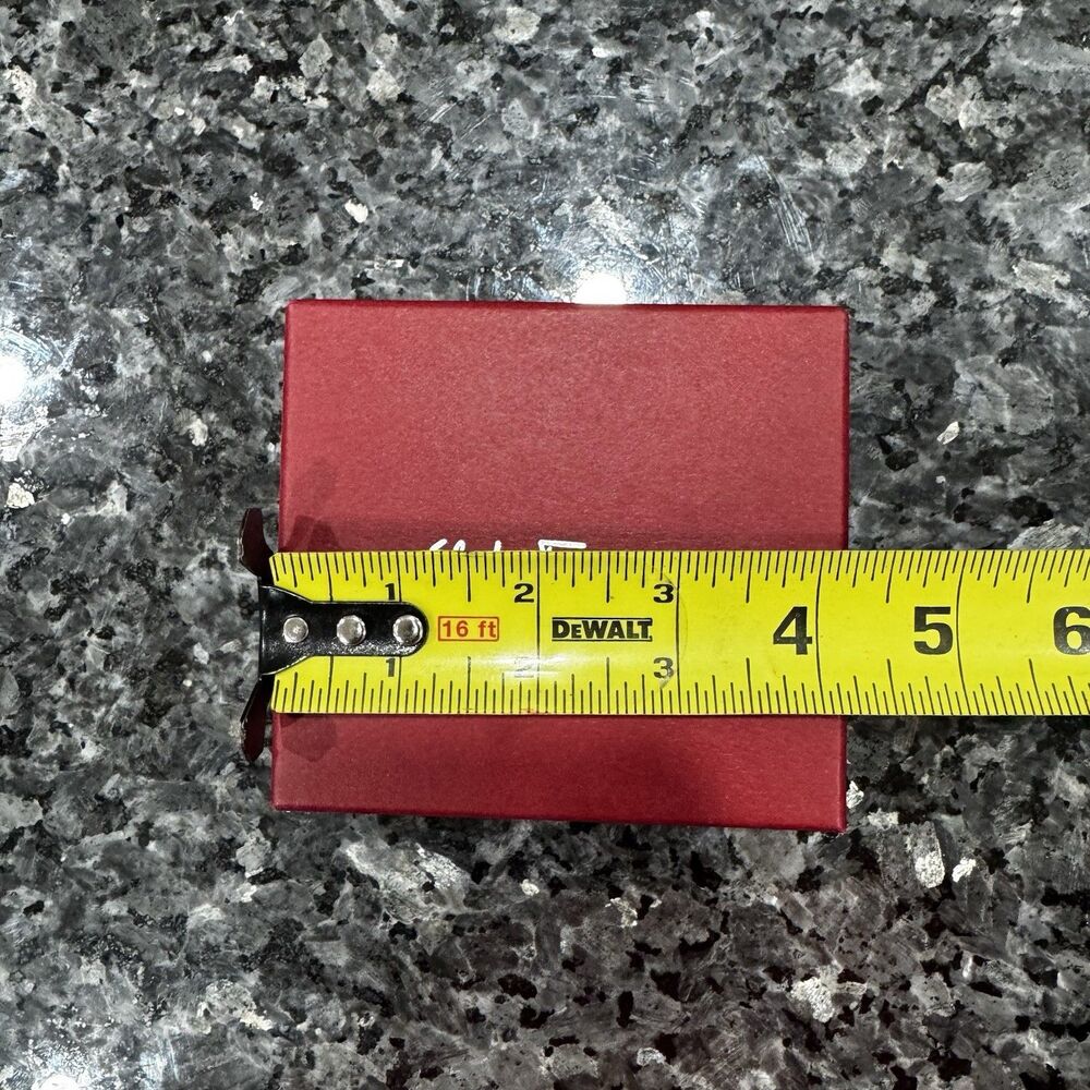 Ferragamo Authentic Small Burgundy Empty Gift Box 4x4x2 - Picture 6 of 8